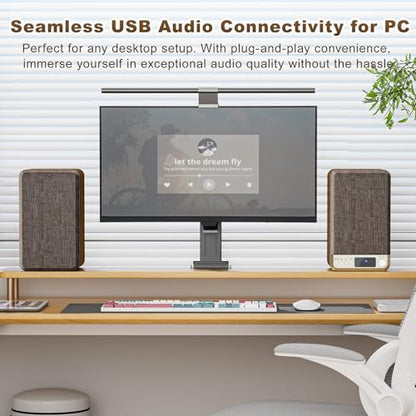 Powered Bookshelf Speakers for Turntable Vinyl Record Player | 30W*2, 3.5 Inch Woofer, AUX/RCA/BT Wired & Wireless Input, Compact Desktop HiFi Stereo Sound Active Speakers for Computer PC - size: 3.5 Inch Woofer