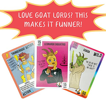 Goat Lords - Hilarious and Competitive New Card Game, Best for Adults, Teens, and Kids, Ages 7 and Up. Awesome Party Game for Families, Fun Board Games Nights, etc!