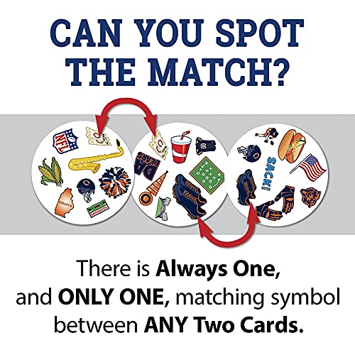 MasterPieces Game Day - NFL Chicago Bears Spot It Game For Kids, Adults, and Family - style: Chicago Bears