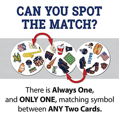 MasterPieces Game Day - NFL Chicago Bears Spot It Game For Kids, Adults, and Family - style: Chicago Bears