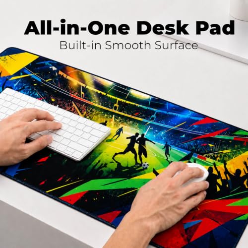 XL Mouse Pad Desk Keyboard Mat 31.5”x11.8”, 3mm Thick Non-Slip Smooth | Non-Slip Rubber Base 3mm Thick Large XL Extended Full Desk Long Computer Desktop Keyboard Gaming Desk Mat Mouse Pad Mousepad - color: colorful