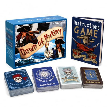 A & B GAMES Dawn of Mutiny Social Deduction Card Game with Hidden Roles