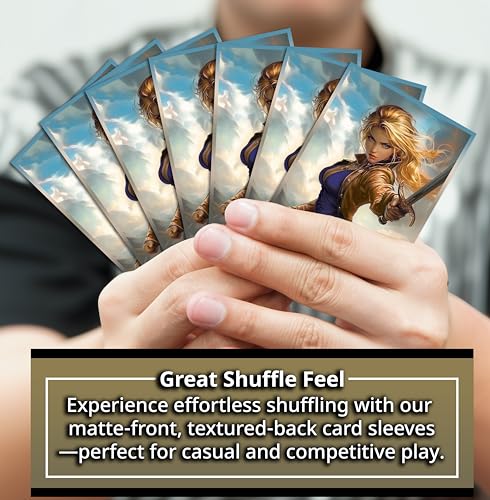 Anime Rune Knight Card Sleeves 102 Pack – Compatible with MTG & TCGs – Perfect for Celes Rune Knight & Final Fantasy Commander Decks – Premium Card Game Sleeves for Magic - color: Anime Rune Knight