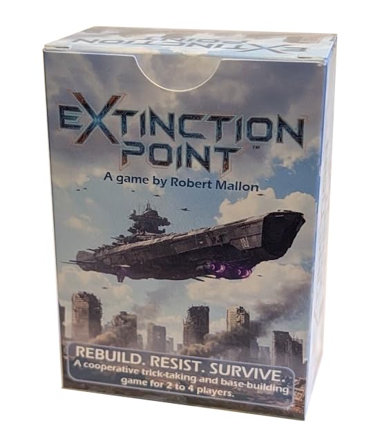 Extinction Point Card Game - Cooperative Sci-Fi Base-Building & Trick-Taking Survival Game with Hidden Traitor Mechanics, 1-4 Players