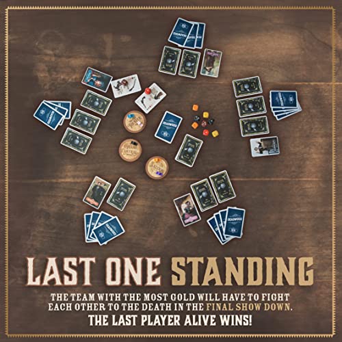 Facade Games Deadwood 1876 Card Game, Gold Rush Strategy for 2-9 Players | Ages 14 and Up, Wild West Gold Rush Theme, Social Deduction Game, For Family Game Night - style: Deadwood