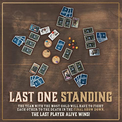 Facade Games Deadwood 1876 Card Game, Gold Rush Strategy for 2-9 Players | Ages 14 and Up, Wild West Gold Rush Theme, Social Deduction Game, For Family Game Night - style: Deadwood