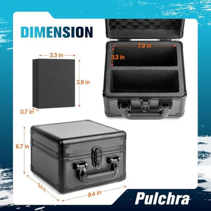 Pulchra Graded Card Storage Box, Top Loaders Case, Sports Trading Box, Slab PSA MTG CSG SGC Magnetic Holder, Waterproof Carrying Case, Collector Storage Boxes - size: Large