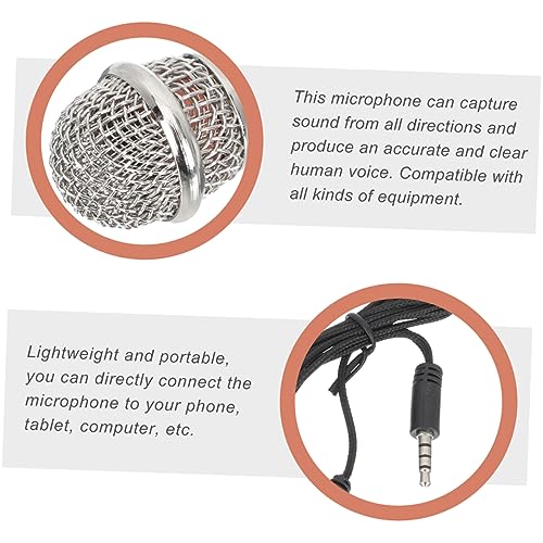 ibasenice 6pcs Mini Microphones Portable Vocal Microphones for Smartphones and Tablets Compact Design for Podcasting Singing Vlogging and Interviews Easy to Use