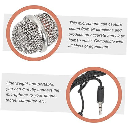 ibasenice 6pcs Mini Microphones Portable Vocal Microphones for Smartphones and Tablets Compact Design for Podcasting Singing Vlogging and Interviews Easy to Use