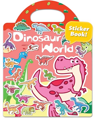 Walenced Reusable Sticker Book for Toddlers, Travel Stickers for Kids, Toddler Craft Activities Toys, Birthday Gifts for Boys & Girls - style: Dinosaurs