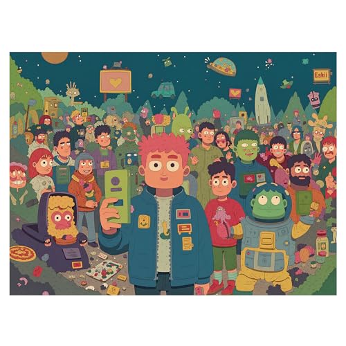 Jigsaw Puzzles for Adults 1000 Pieces, Big News Puzzle | Home Wall Decor for Family Challenging Games - color: Big News