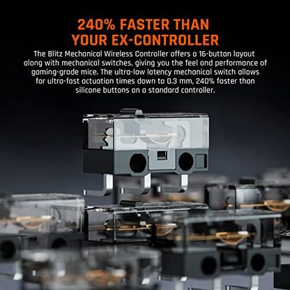 BIGBIG WON BLITZ2 Wireless Controller, 16 Fully Mechanical Micro Switch, 2000Hz Report Rate, TMR Electromagnetic Joysticks, PC Controller for PC/Switch/iOS/Android - size: BLITZ1