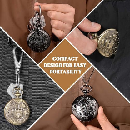 D&D Dice Set,7PCS Metal Dice for Dungeons and Dragons,Mini Dice Set with Pocket Watch Case,Role Playing Board Games Accessories (Dragon, Bronze) - color: Bronze, style: Dragon