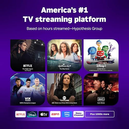 Roku Streaming Stick HD with Voice Remote | Compact 4K Streaming Device for TV with Roku Voice Remote & Long-Range Wi-Fi - Free & Live Local News, Sports - style: HD