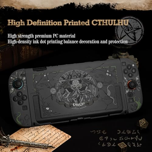 GeekShare Slim Protective Case Compatible with Switch 2 (2025), Anti-Scratche and Shock-Absorption Dockable Hard Shell for Switch 2 Game Console - CTHULHU - color: CTHULHU