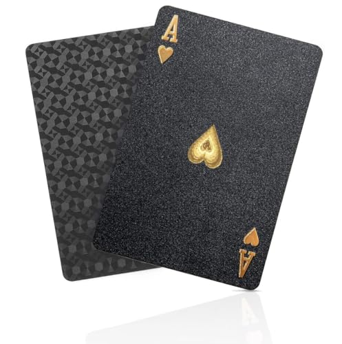 Black Diamond Playing Cards - Waterproof Deck for Magic, Poker, and Casino Fun. Ideal for Parties and Special Occasion Gifts (Black Diamond, 1 Deck) - style: BLACK DIAMOND