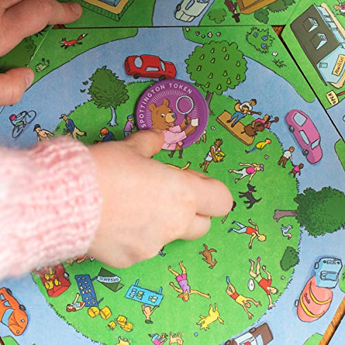eeBoo: Spottington Board Game, Develops Observational Skills, Focus and Speed, Fast, Finding and Fun, for 1 to 6 Players, Perfect for Ages 5 and up - style: Spottington