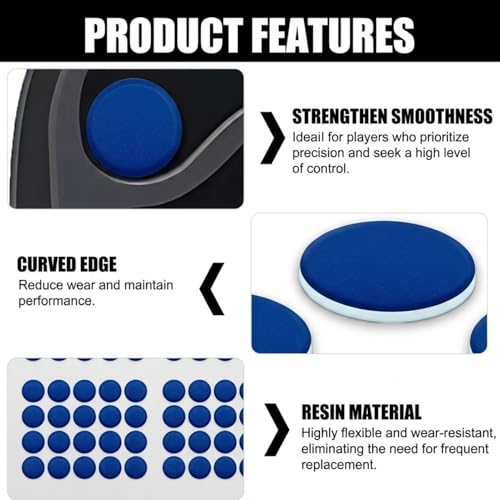 160 Pcs Mouse Slider Pads Replacement, PTFE Glide Dots 6mm and 7mm Universal Mouse Skates for Gaming Mouse and Office Mice, Smooth Glide Upgrade Compatible with Cloth or Hard Mousepads (Blue) - size: Dia 6mm/7mm Blue