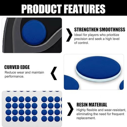 160 Pcs Mouse Slider Pads Replacement, PTFE Glide Dots 6mm and 7mm Universal Mouse Skates for Gaming Mouse and Office Mice, Smooth Glide Upgrade Compatible with Cloth or Hard Mousepads (Blue) - size: Dia 6mm/7mm Blue