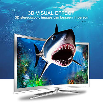 HDMI Splitter 1 in 4 out Full Ultra HD 1080P 4K/2K 1X4 Port Box Hub with US Adapter v1.4 Powered Certified for 3D Support | Powered HDMI Splitter, Plug & Play 4K HDMI splitter' 4-Way Output Compatible for Laptop, TV, PS5/4, Blu-ray - size: 1 in 4 out