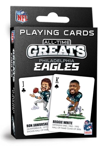 Masterpieces Officially Licensed NFL Philadelphia Eagles Playing Cards - 54 Card Deck for Adults - style: Philadelphia Eagles