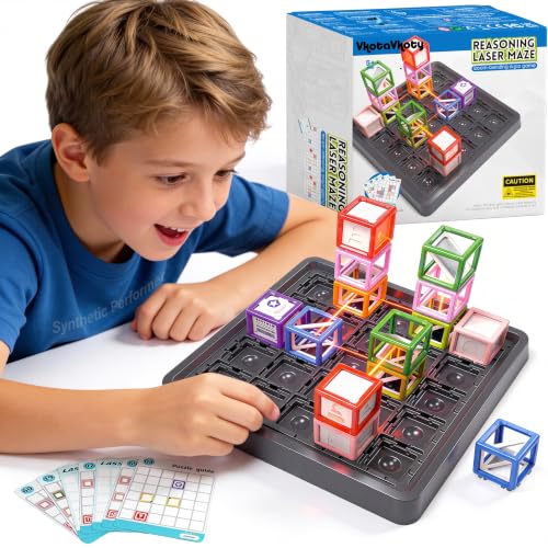 2026 New Laser Maze Reasoning Game, STEM Toys for Boys Ages 8-13 | Laser Maze Game, Science STEM Kits for Ages 8-14, Board Games for Kids 8-12, Games for 10 Year Old Boys Gifts for 10 Year Old