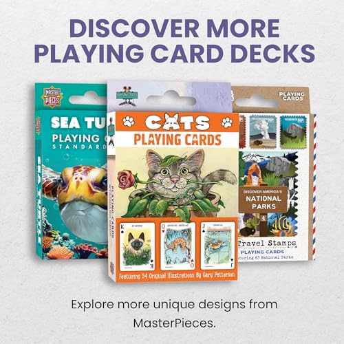 MasterPieces Officially Licensed Cats Playing Cards - 54 Card Deck for Adults - style: Cats
