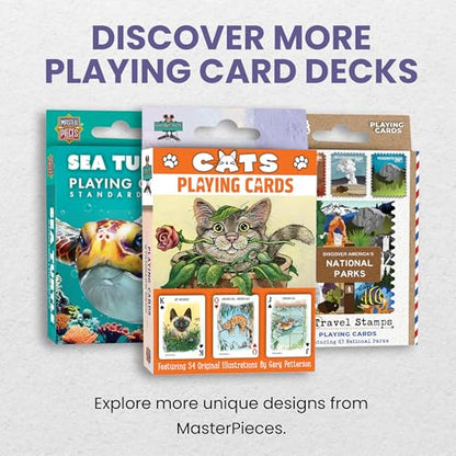 MasterPieces Officially Licensed Cats Playing Cards - 54 Card Deck for Adults - style: Cats