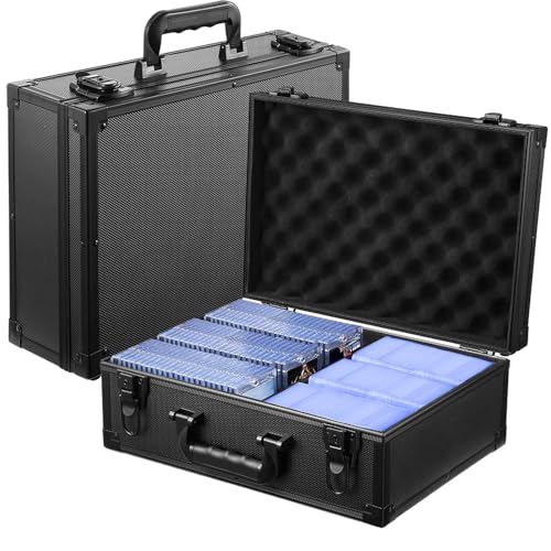 WOT I Trading Card Storage Box | Holds 600+ Toploaders | Sports Card Storage Case for 3x4” Rigid or Magnetic Card Holders/Sleeved Cards | Card Holder Box for Top Loader