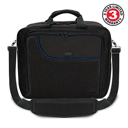 USA Gear Board Game Bag Fits Catan, Cards Against Humanity, Monopoly, Battleship, Sequence, Ticket to Ride & more - Board Game Storage Bag with Customizable Interior, Padded Shoulder Strap (Blue) - color: Blue