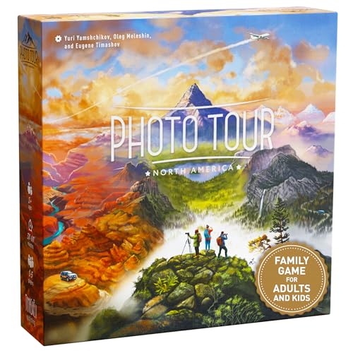 Photo Tour: North America – Family Board Game for Kids and Adults | Travel Strategy Game | Ages 8+ | Easy to Learn | 1–5 Players | Fun for Game Night & Educational Play