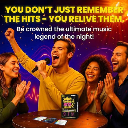 Quokka Who Knows Hits Better? 500+ Questions Music Games – The Ultimate Music Trivia Challenge for Adult & Family Party Games – Fun Singing, Karaoke & Guess-the-Song Game Night for Teens & Girls - color: Hits