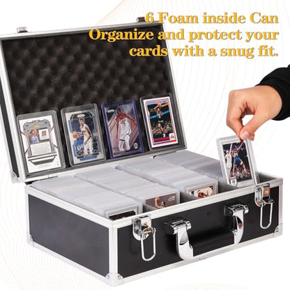 Toploaders Storage Box fits 3" x 4" 35pt Rigid Card, Trading Cards, Sports Cards，Graded Card ， (Holds 500+ Toploaders) (Black)