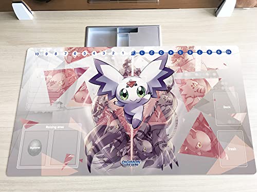 New DTCG Duel Playmat Digimon Diaboromon Trading Card Game TCG CCG Mat Pad + Free Bag (ZD002-667-SM)
