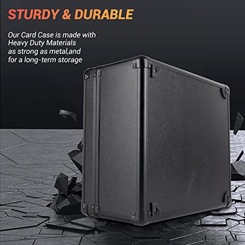 Graded Card Storage Box 3 Slots, PSA/BGS & More Graded Slabs-Collector Box for Trading & Sports Cards with Coded Lock, Easy to Carry (No Card) - style: 3 SLOTS