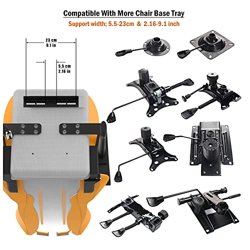 Fosiya SIM Fighting Joystick Center Chair Mount Flight Stick Chair Mount Use for T-Flight Hotas 4 & Warthog Flight Stick & T16000M FCS & TCA Sidestick Airbus Edition & VKB Gunfighyrt pro MK 3 Stick