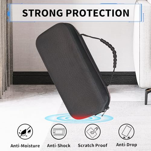 Kuprusar Switch Case, Portable Oled Switch Travel Game Bag with Hard Shell Protection, Red Zipper - color: Red