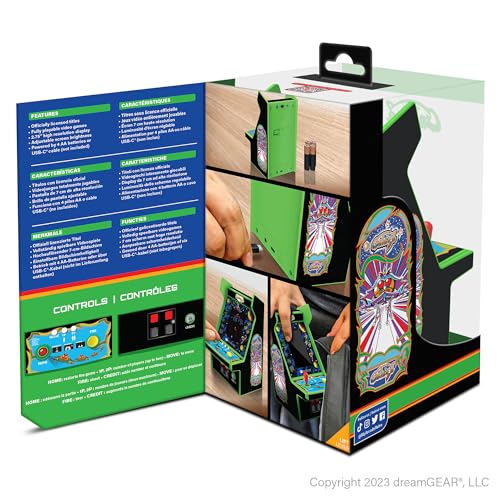 My Arcade Galaga Micro Player Pro: Arcade Classics 2 Games in 1, Retro Gaming - style: Galaga