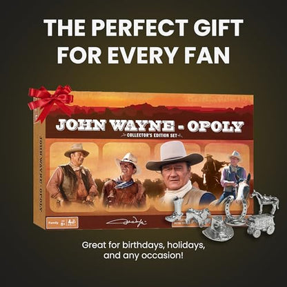MasterPieces Opoly Board Games - John Wayne Opoly - Officially Licensed Board Games For Adults, Kids, & Family - color: Team Colors