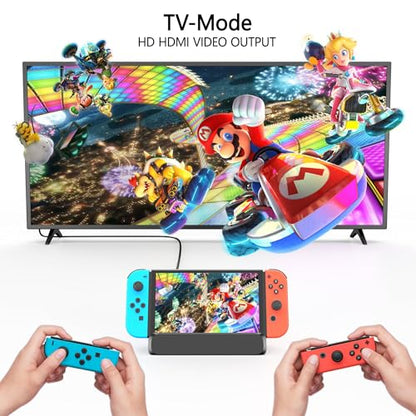 RREAKA for Nintendo Switch 2 Dock Station, Portable TV Docking Station with 4K@60Hz HDMI Output, USB 3.0 Port and 100W USB C Power, Includes HDMI Cable