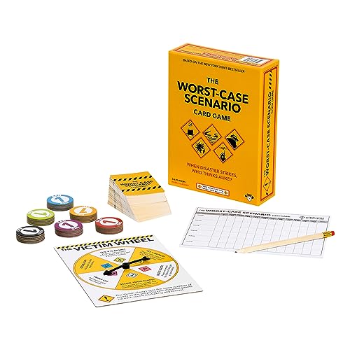 Moose The Worst-Case Scenario Card Game, Family Party Game, Ages 10+ | Rank worst-case scenarios 1-5 to score points, 3-6 players; card game for kids and adults ages 10+ - style: Family Version