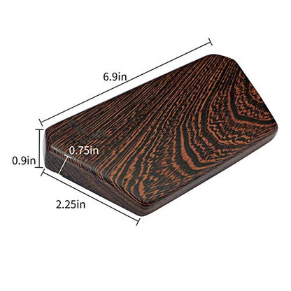Wooden Keyboard Wrist Rest and Mouse Pad - Solid Wood Palm Guard for Keyboard and Mouse - Wenge, 6.9in - color: Wenge, size: 6.9in