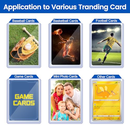 Sooez 200 Soft Card Sleeves&200 Hard Plastic Card Holder Combo, 35PT, 3"x4" | for Trading Card, Baseball Card Protector, Penny Sleeves for Collectible Game Card, Sturdy Standard Size Sports Football Card - size: 200 Hard Sleeves + 200 Penny Sleeves