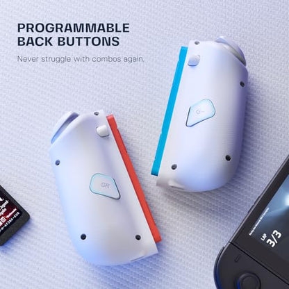 NYXI Hyperion 3 Switch 2 Controller–World's First Third-Party Wireless Controller for Switch 2, 9-Axis Gyro, Hall Effect Joystick, Full Mechanical Buttons, Dual Back Buttons & Adjustable Vibration (White) - color: White