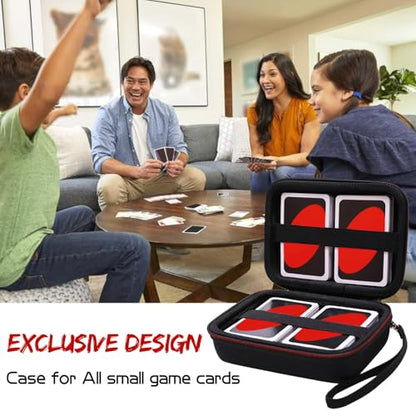 L LTGEM 300+ Card Game Case Compatible with Pokemon/UNO/Piles/Phase 10/Exploding Kittens/Five Crowns/Flip 7/SKYJO/Slingz/Survivor/Go Fish/Dutch Blitz/Monopoly Deal and Playing Card, Purple(Case Only) - color: Purple