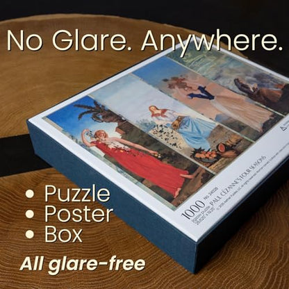 Paul Cezanne's Four Seasons, Premium 1000 Piece Jigsaw Puzzle for Adults, Glare-Free, Soft-Touch Puzzles, Made in USA, Puzzle Lovers Gift Ideas, 26.6" x 19.25" - color: Paul Cezanne's Four Seasons