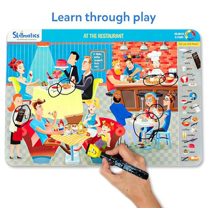 Skillmatics Search and Find Educational Game - Reusable Preschool Learning Activities, Perfect for Toddlers & Kids Who Love Toys, Art & Crafts, Builds Vocabulary, Gifts for Ages 3, 4, 5, 6 - style: 5. Search & Find