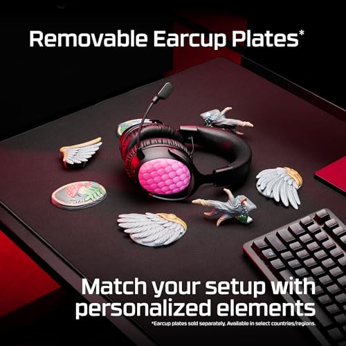 HyperX Cloud III S – Wireless Gaming Headset, 2.4GHz, Bluetooth, Battery Life up to 120 Hours 2.4GHz / 200 Hours Bluetooth, 53mm Angled Drivers, 10mm Detachable Mic, Customizable – Black/Red | Up to 120h and 200h, 53mm Angled Drivers, Detachable 10mm Boom