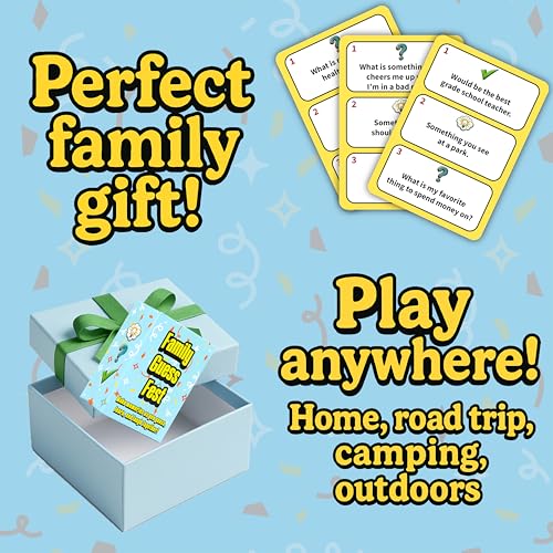 How Well Do You Know Your Family? Fun Guessing Game for Family Game Night | Family Bonding Activities | Fun Family Card Games For Kids, Teens & Adults | Easy Family Game Night | Ages 8+, 3-8 Players