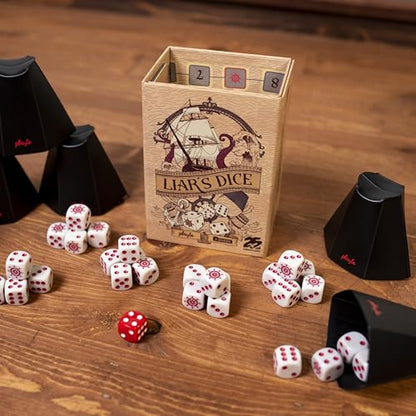 25th Century Games Liar’s Dice Game – Fast-Paced Bluffing Dice Game for 2–6 Players, Ages 8
